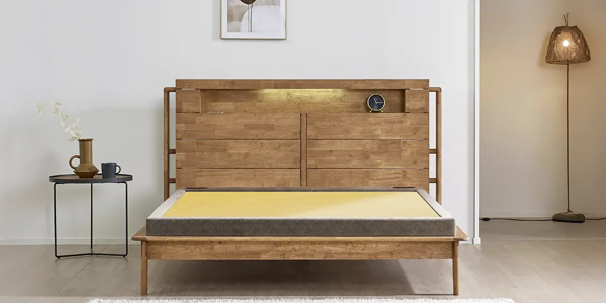 가보건강침대 황토침대(Hwangto Bed) 전체 모습-천연 황토 상판에 온열 기능을 갖춘 온열식 침대