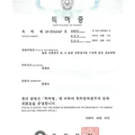 가보건강침대 황토침대 황토판(흙판) 제조 특허증- 특허 제10-0914147호 발명 명칭 '흙판 성형장치 및 그 흙판 성형장치를 이용한 흙판 제조방법' , 특허권자 한광호, 2009년 8월 20일 대한민국 특허청 등록. Kabobed Hwangto Bed hwangto board manufacturing patent — Patent No. 10-0914147, titled "Hwangto Board Forming Apparatus and Manufacturing Method Using the Apparatus", patent holder Han Kwang-ho, registered with the Korean Intellectual Property Office on August 20, 2009.
